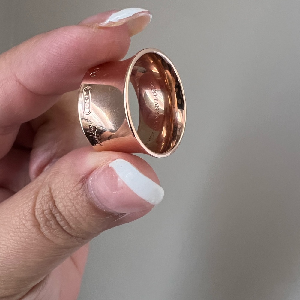 Tiffany & Co. Wide Rubedo 1837 Ring RARE